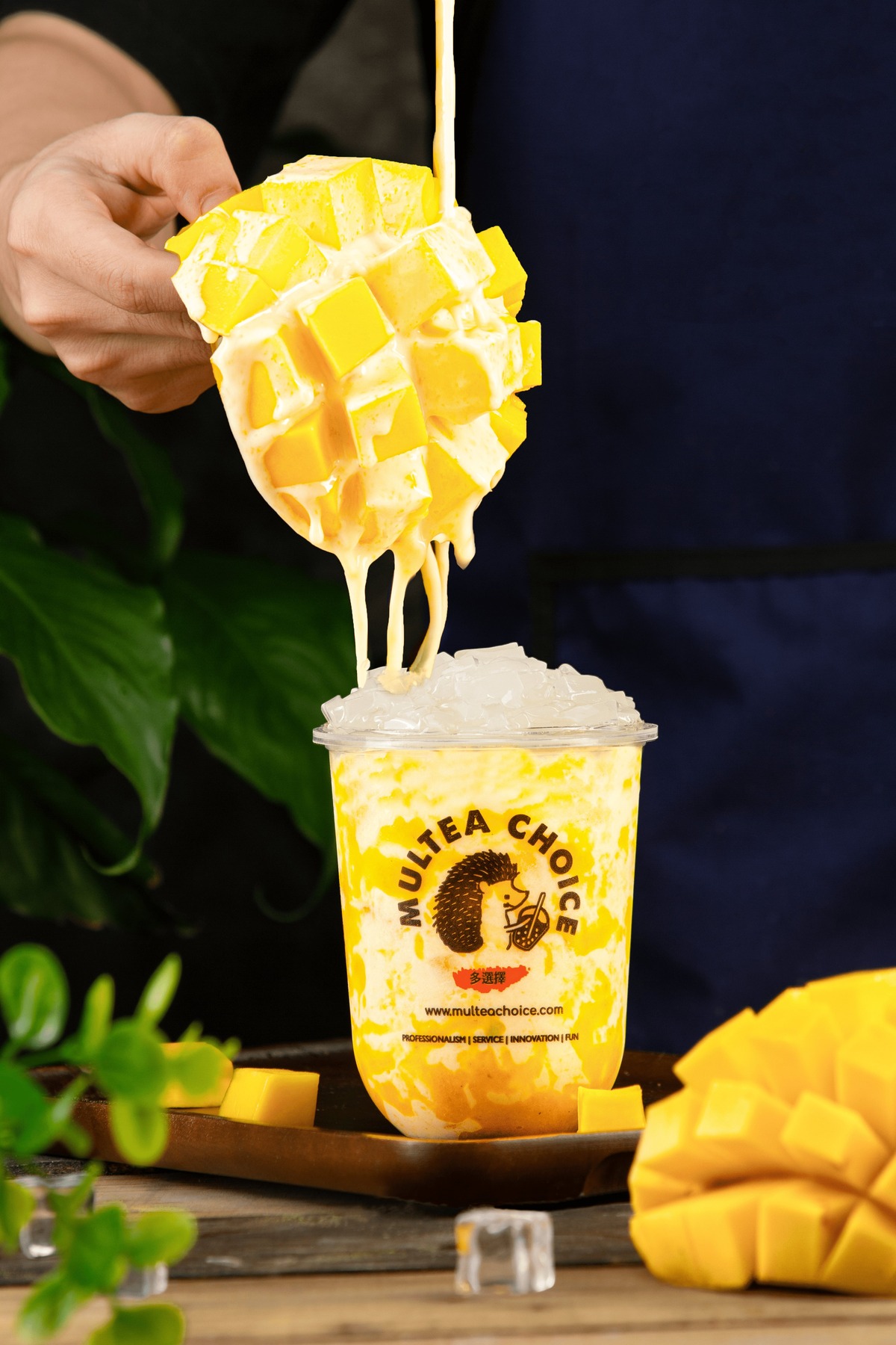 Mango Matcha Fresh Milk