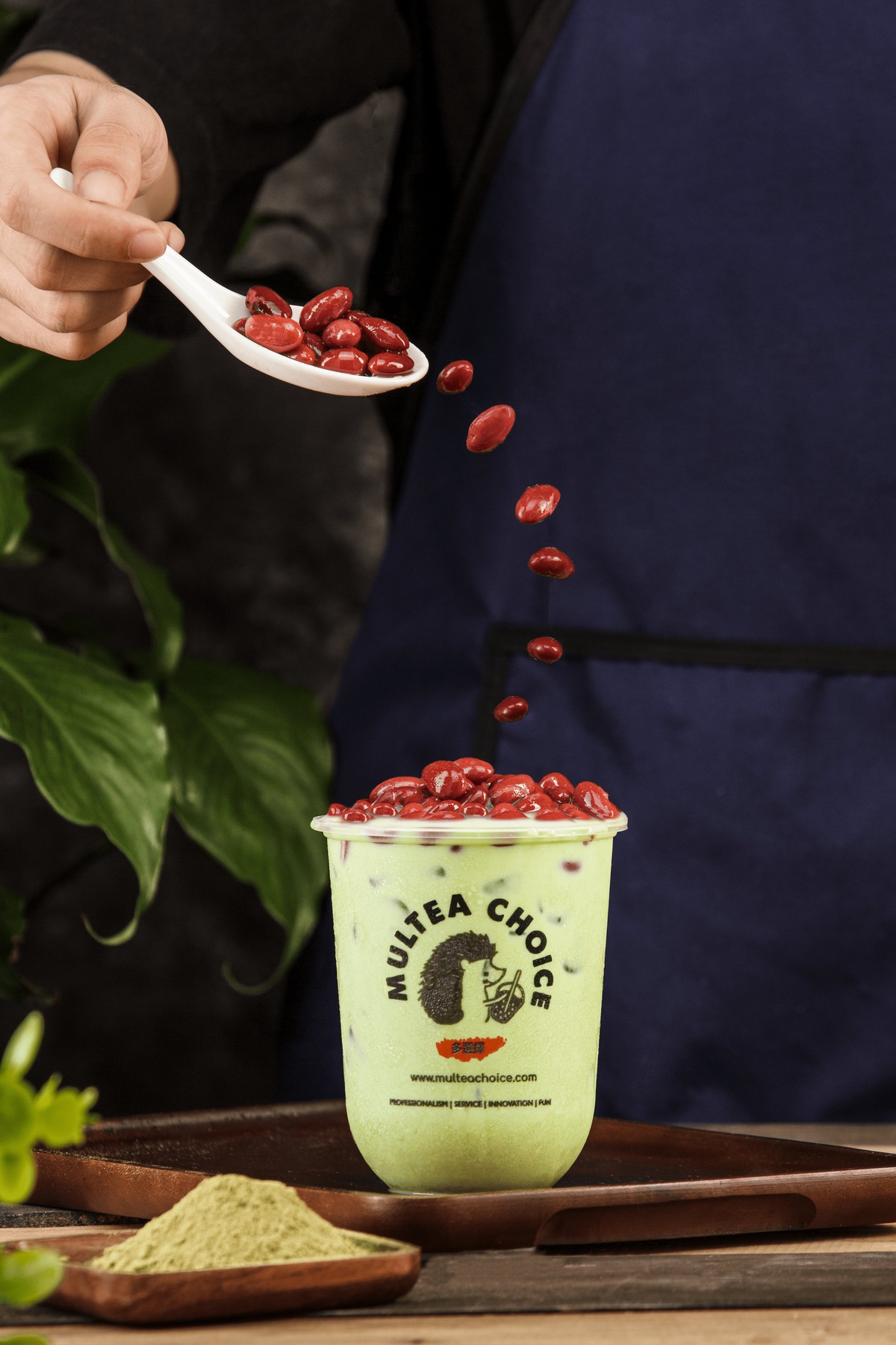 Red Beans Matcha