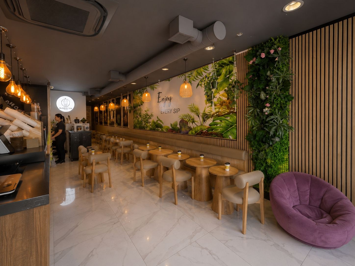 Multea Choice New Malden flagship — warm interior